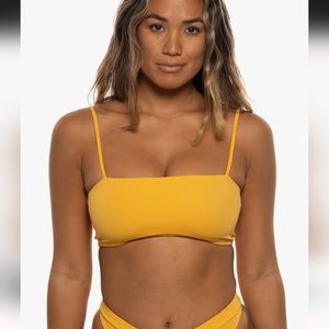 NWOT Jolyn X Eryn Krouse 'Chika' bandeau bikini top size XS, Persimmon